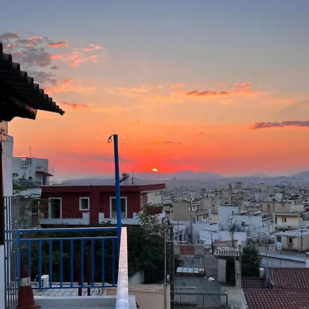 Sky Inn With Wonderful Acropolis View In Neos Kosmos-3